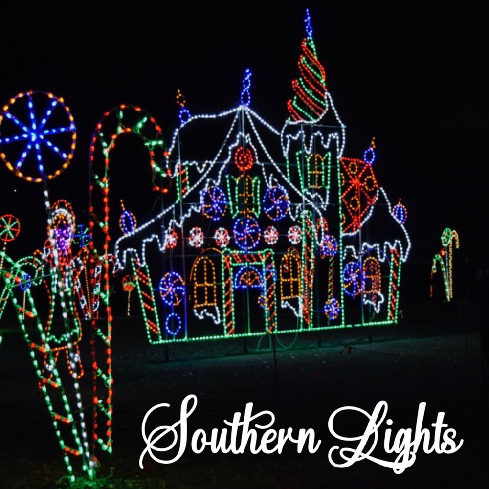 Colorful Holiday Light Display
